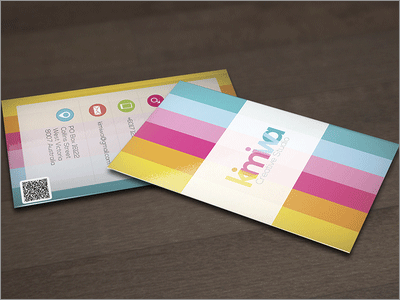 Colorful business card